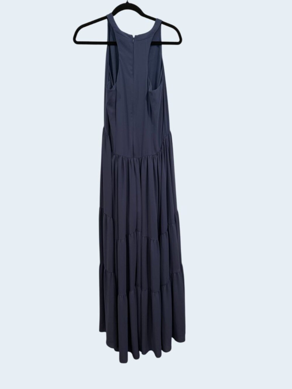 BCBGMAXAZRIA Harvie Racerback Culottes Wide Leg Maxi DressJumpsuit Blue Small - Picture 6 of 6
